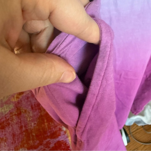 Lands’ End Ombré Purple Pink Sleeveless Swim Cover Tunic Dress Size 2X - Picture 3 of 5